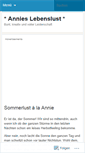 Mobile Screenshot of annieslebenslust.com